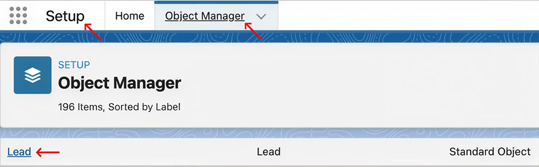 Natigate to Leads Settings
