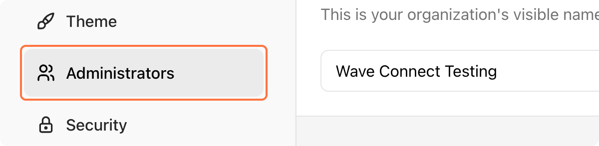 Navigate to Admin Tab