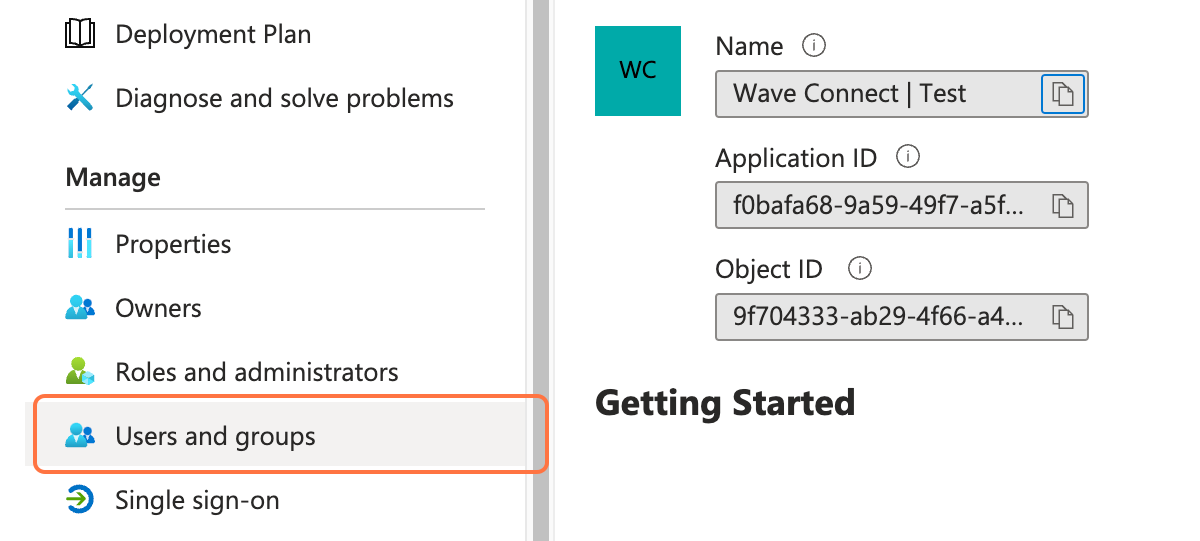 Navigate to Users and Groups Tab